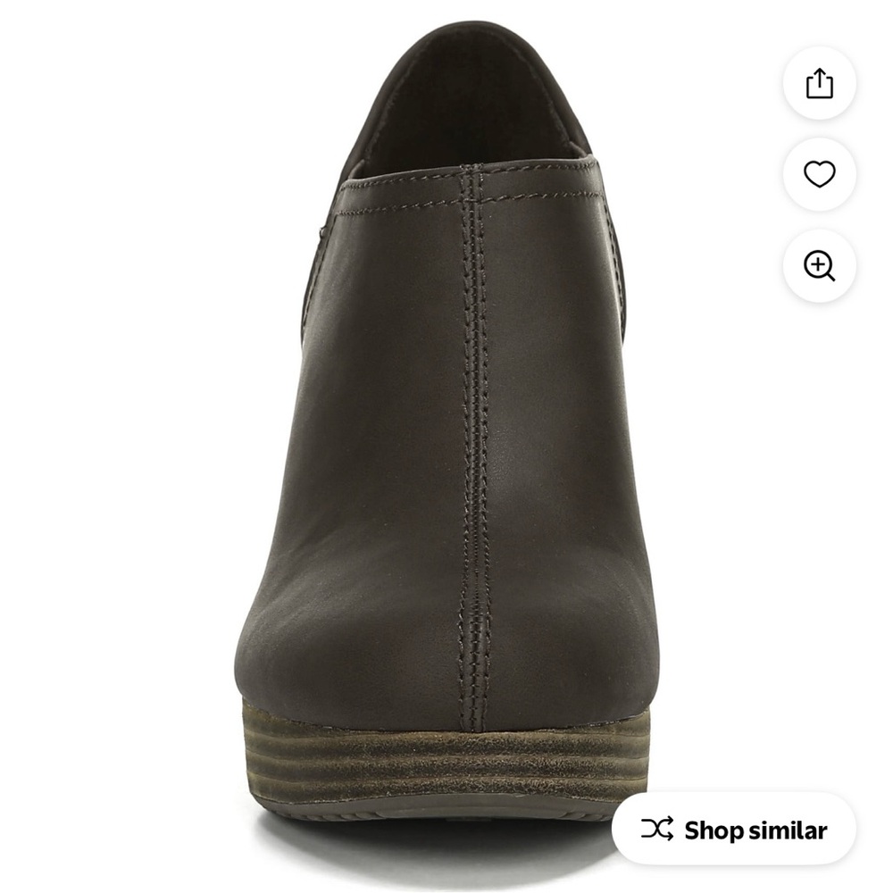 Dr. Scholl's Dark Brown Wedge Booties